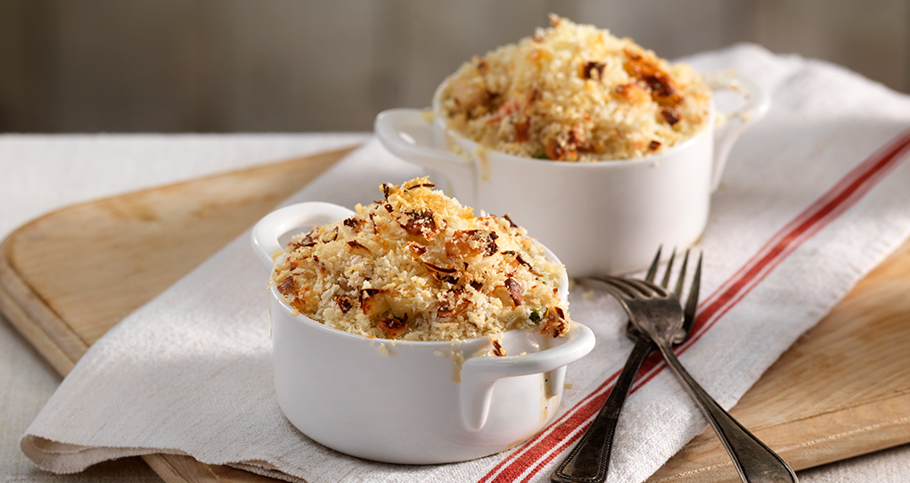 Gratin crémeux au poulet et aux légumes