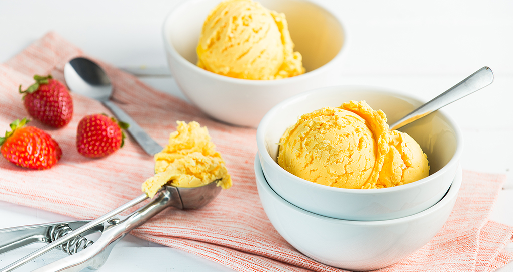 Honeyed Peach Frozen Yogourt