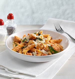 Chicken and Penne in Creamy Vodka Rose Sauce