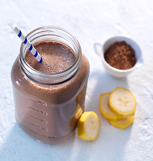 Smoothie banane-chocolat