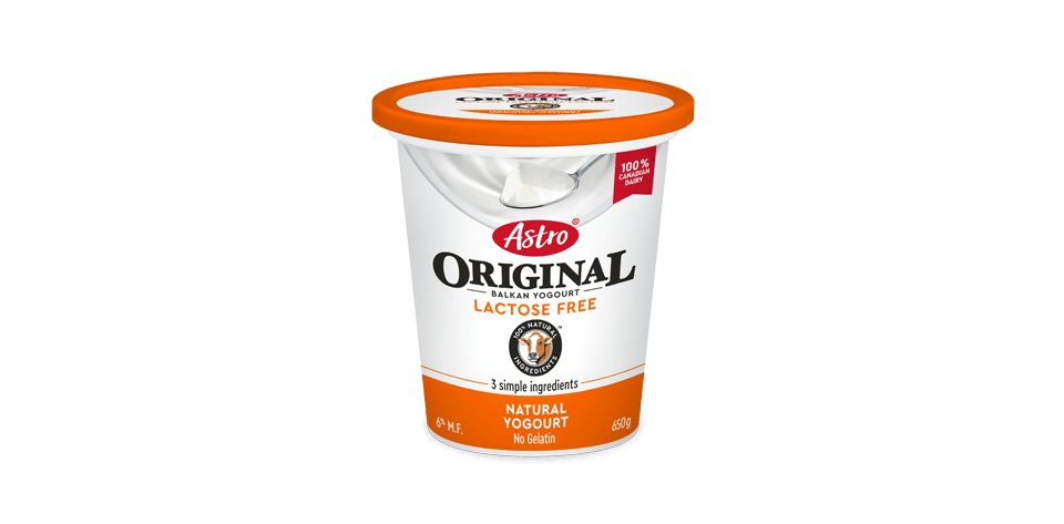 Astro® Original Lactose Free Plain 6% 650 g