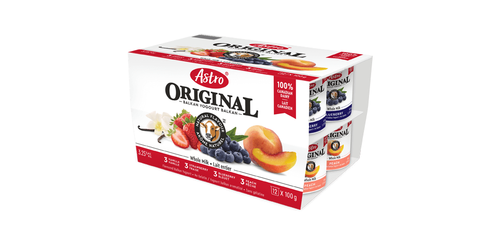 Astro® Original Balkan Flavoured Peach / Strawberry / Blueberry / Vanilla 12 x 100 g