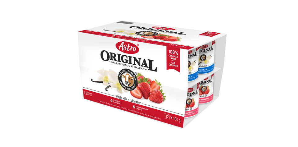 Astro® Original Balkan Vanilla Cream / Strawberry 12 x 100 g