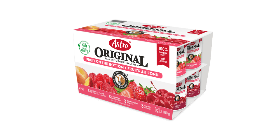 Astro® Original Balkan Fruit on the Bottom Strawberry / Raspberry / Black Cherry / Nectarine 12 x 100 g