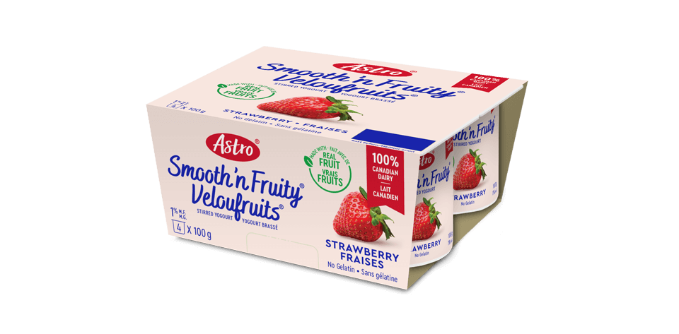 Astro® Smooth ’n Fruity® Strawberry 4 x 100 g