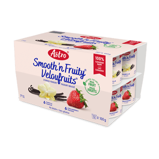 Astro® Smooth ’n Fruity® Vanilla / Strawberry 12 x 100 g