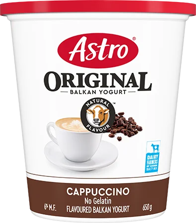 Astro Cappuccino Yogurt tub