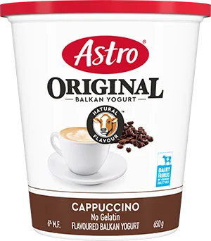 Astro Cappuccino Yogurt tub