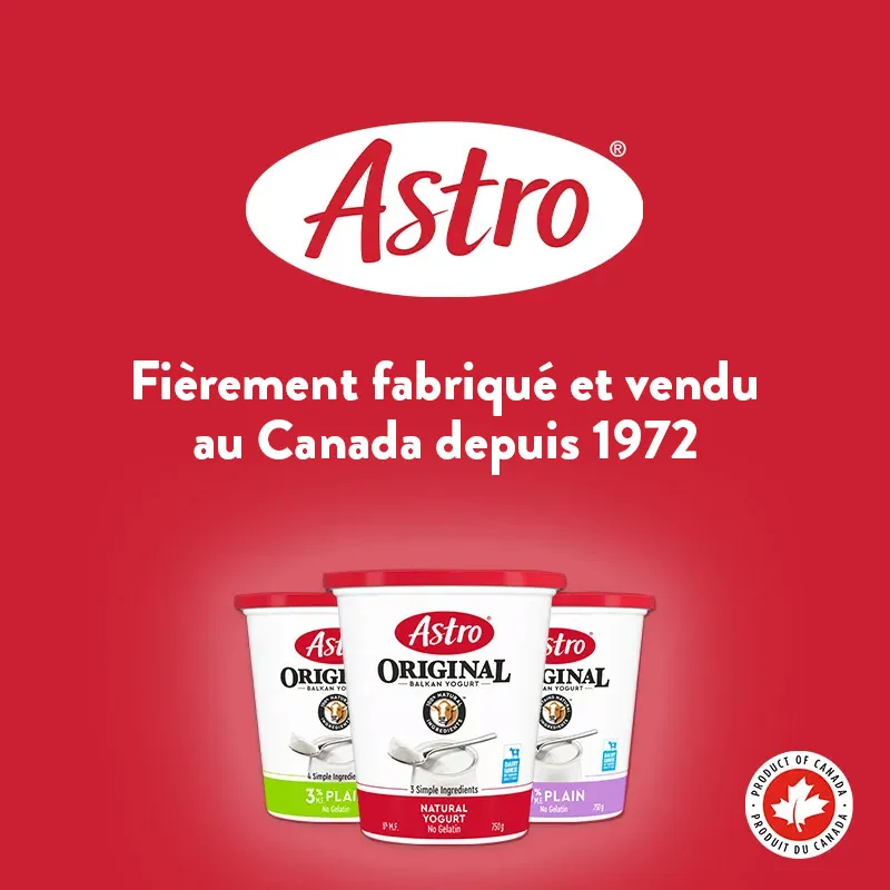 Fierement fabrique et vendu au Canada depuis 1972