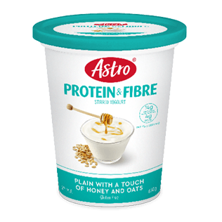 Astro® Protein & Fibre Plain with a Touch of Honey and Oats