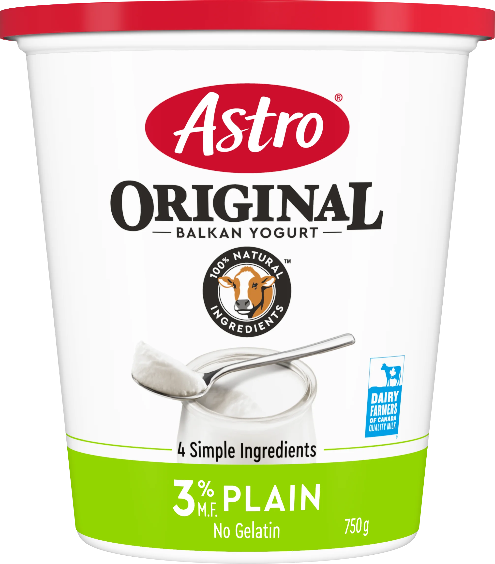 Astro Plain 3% Yogurt tub
