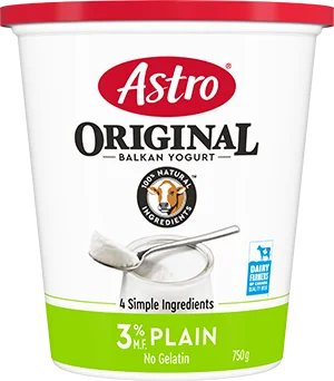 Astro Plain 3% Yogurt tub