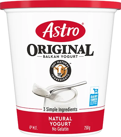 Astro Plain 6% Yogurt tub