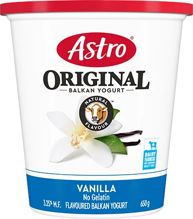 Astro Vanilla Yogurt tub